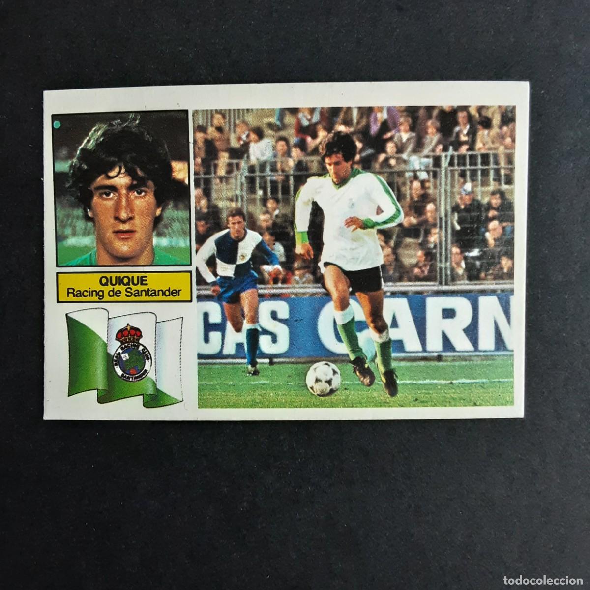 Cartes &agrave; collectionner de Football: LIGA ESTE 1982 1983 82 83 EDICIONES ESTE QUIQUE RACING DE SANTANDER VERSION SIN RAYAS SIN PEGAR
