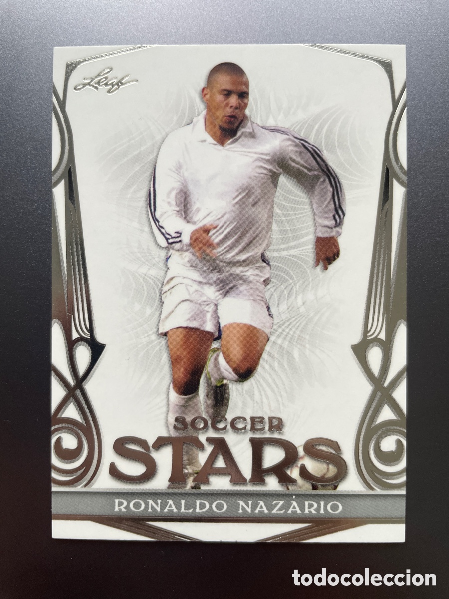 Cromos de F&uacute;tbol: Ronaldo Nazario SS-13 Soccer Stars Leaf 2023 card Premium