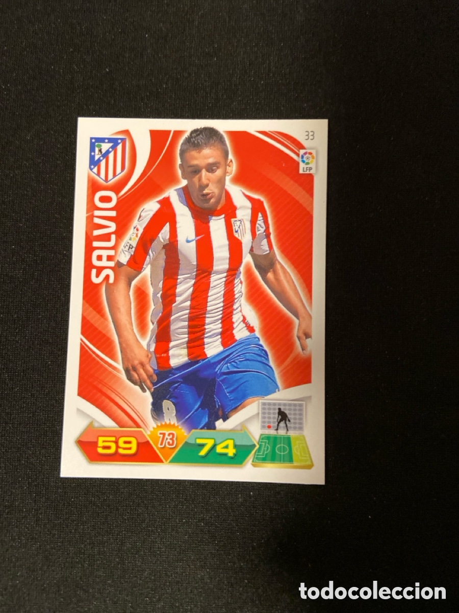 Fu&szlig;ball-Sticker: SALVIO 33 (ATL&Eacute;TICO MADRID) 2011-2012 11 12 ADRENALYN PANINI CROMO CARTA A-2