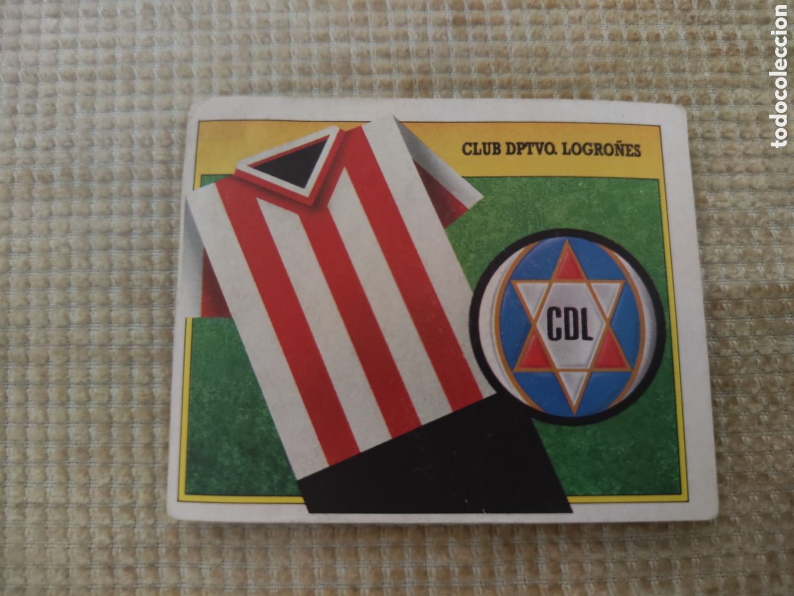Cromos de f&uacute;tbol: Este 91 92 sin pegar Escudo Logro&ntilde;&eacute;s - Foto 1