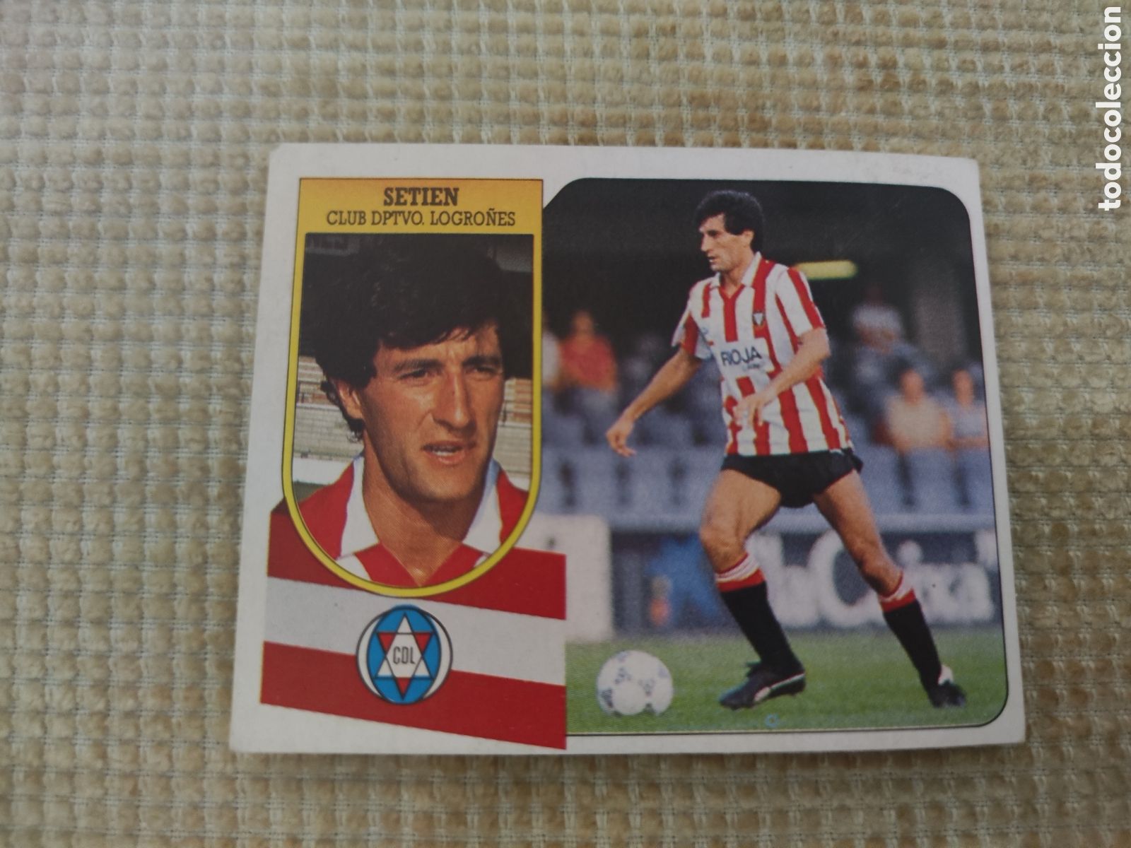 Cromos de f&uacute;tbol: Este 91 92 sin pegar Logro&ntilde;&eacute;s Quique Setien - Foto 1