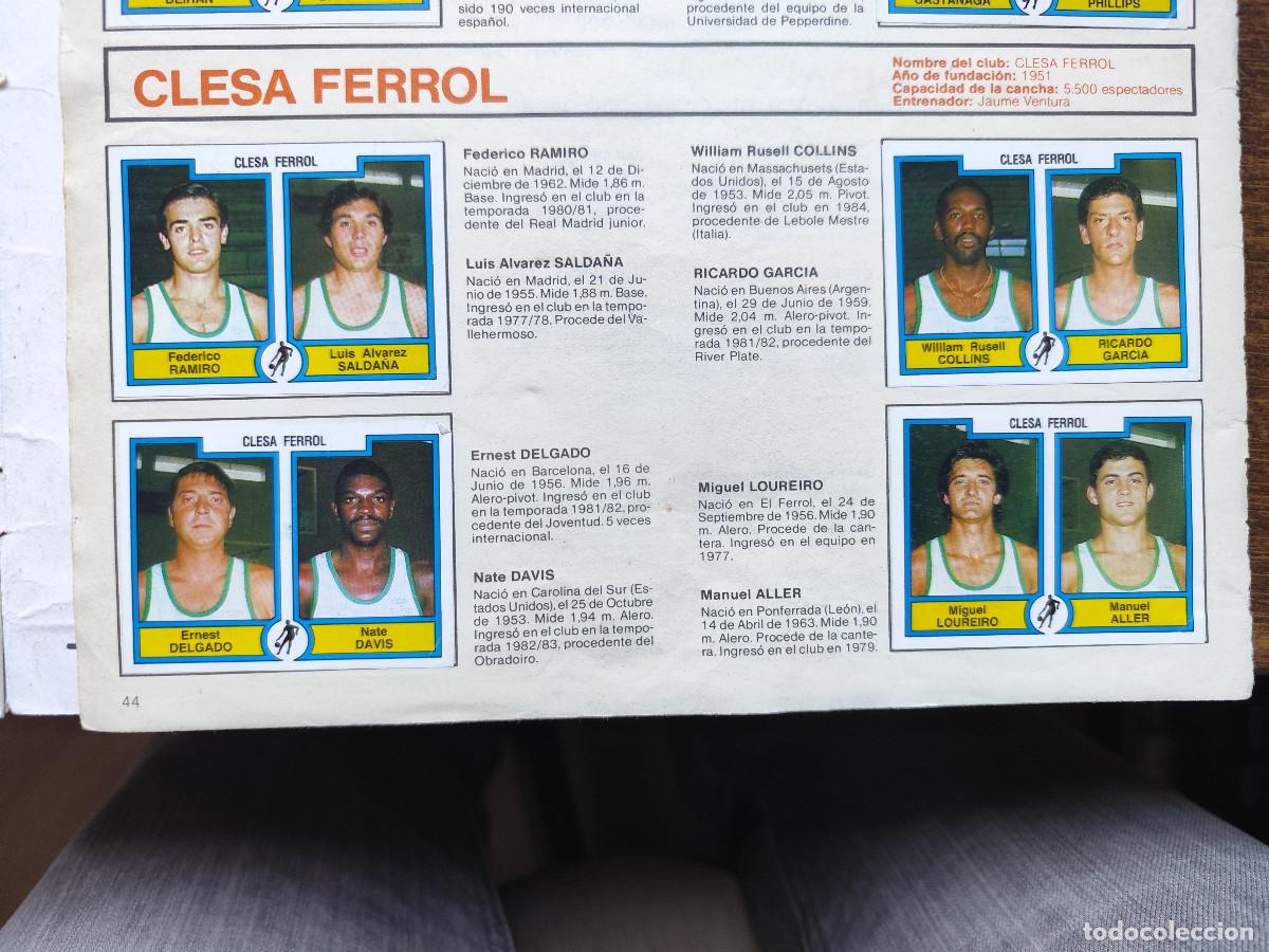 Cromos de f&uacute;tbol: Futbol Basket 85 Panini - Lote 4 cromos Clesa Ferrol baloncesto - Editorial Panini