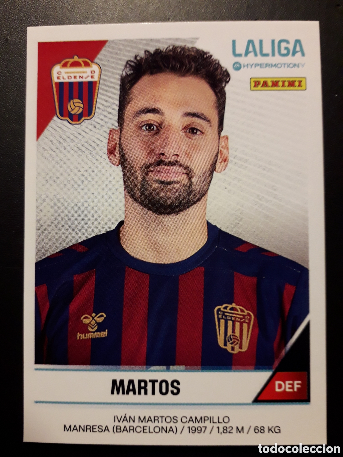 Fu&szlig;ball-Sticker: MARTOS ELDENSE N&deg; 199 LALIGA HYPERMOTION 24 25 2024 2025 PANINI SIN PEGAR PEDIDO M&Iacute;NIMO 3&euro;