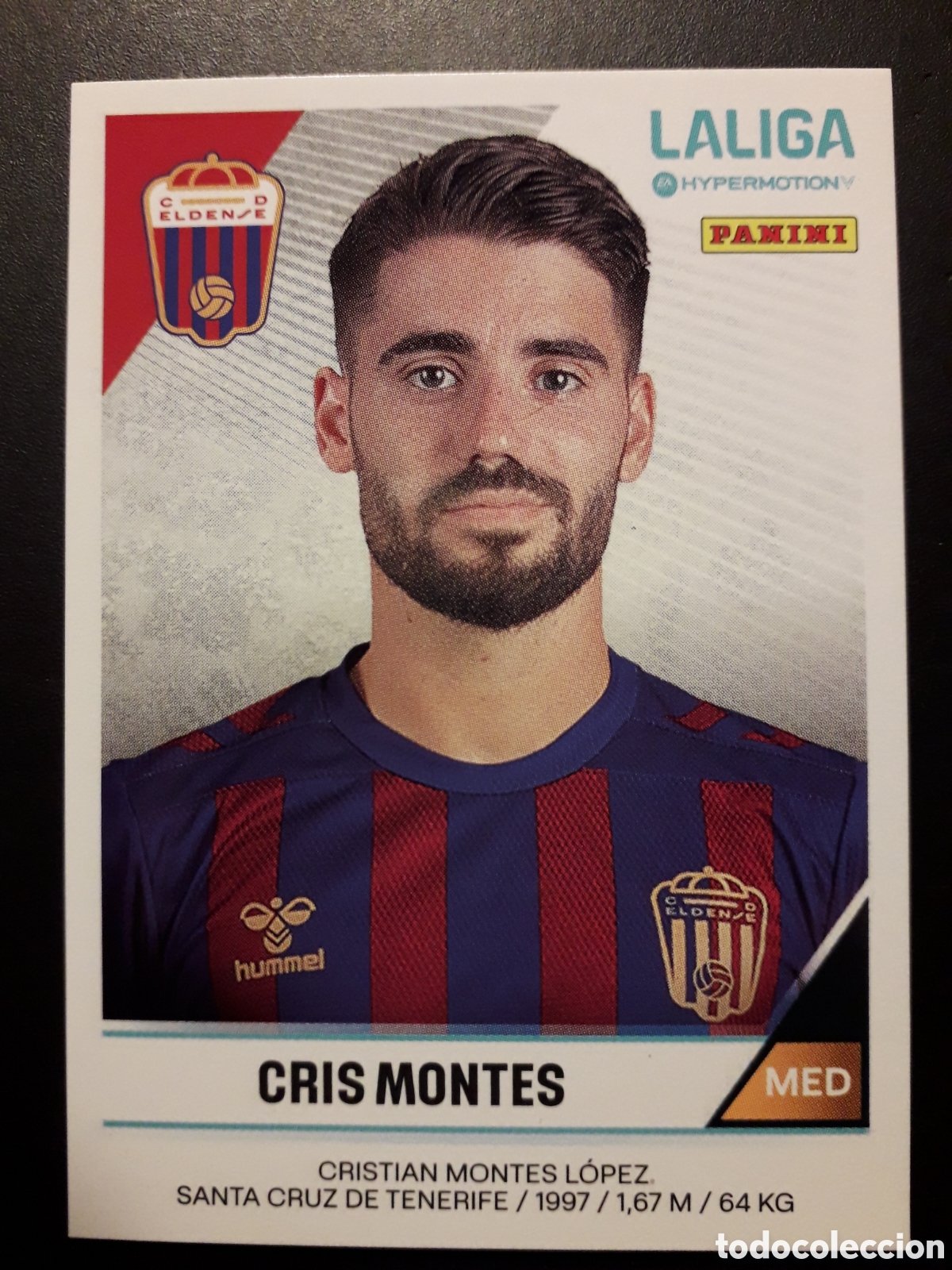 Fu&szlig;ball-Sticker: CRIS MONTES ELDENSE N&deg; 206A LALIGA HYPERMOTION 24 25 2024 2025 PANINI SIN PEGAR PEDIDO M&Iacute;NIMO 3&euro;