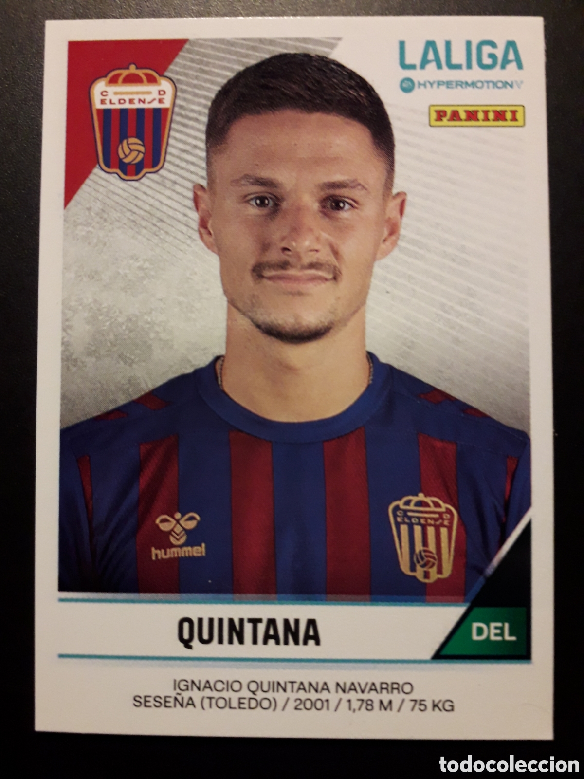 Fu&szlig;ball-Sticker: QUINTANA ELDENSE N&deg; 207 LALIGA HYPERMOTION 24 25 2024 2025 PANINI SIN PEGAR PEDIDO M&Iacute;NIMO 3&euro;