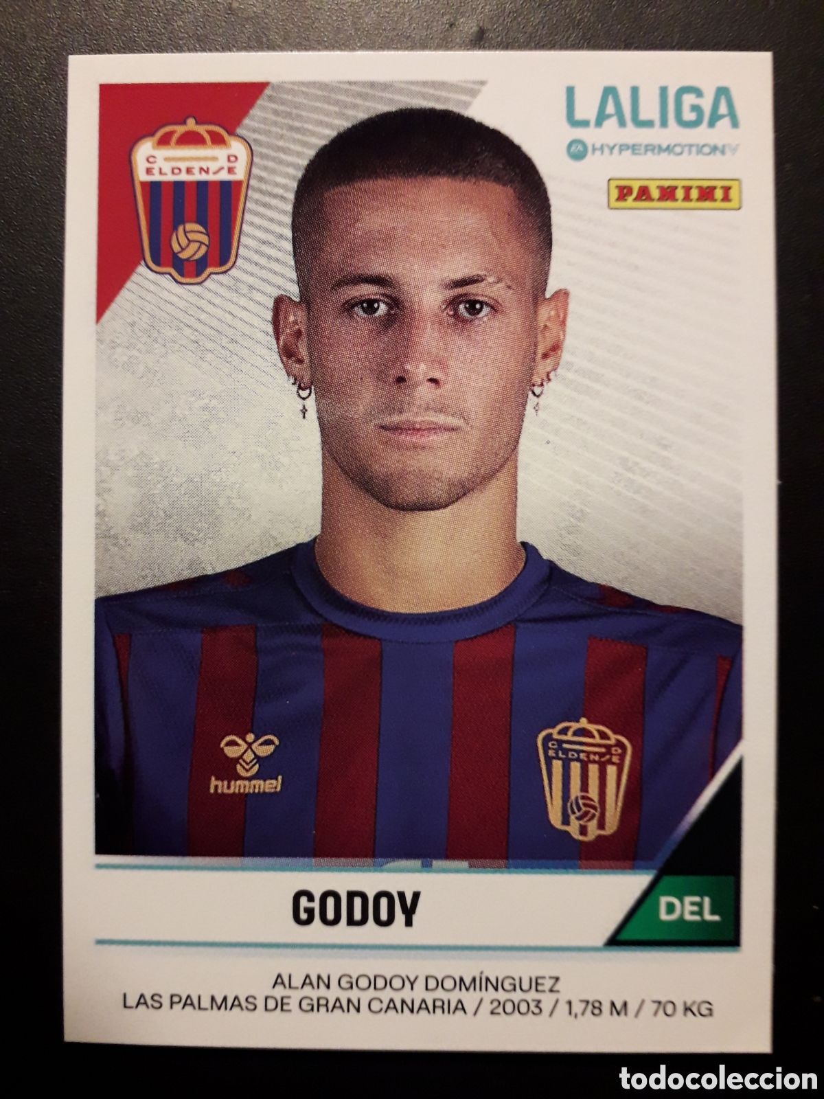 Fu&szlig;ball-Sticker: GODOY ELDENSE N&deg; 209 LALIGA HYPERMOTION 24 25 2024 2025 PANINI SIN PEGAR PEDIDO M&Iacute;NIMO 3&euro;
