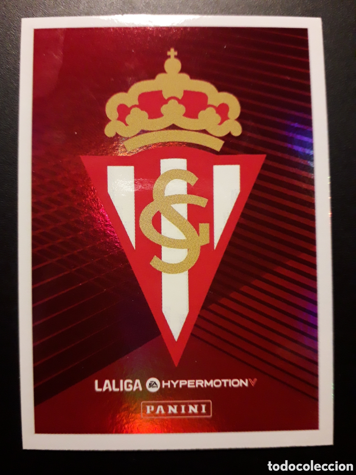 Fu&szlig;ball-Sticker: ESCUDO SP GIJ&Oacute;N N&deg; 363 LALIGA HYPERMOTION 24 25 2024 2025 PANINI SIN PEGAR PEDIDO M&Iacute;NIMO 3&euro;