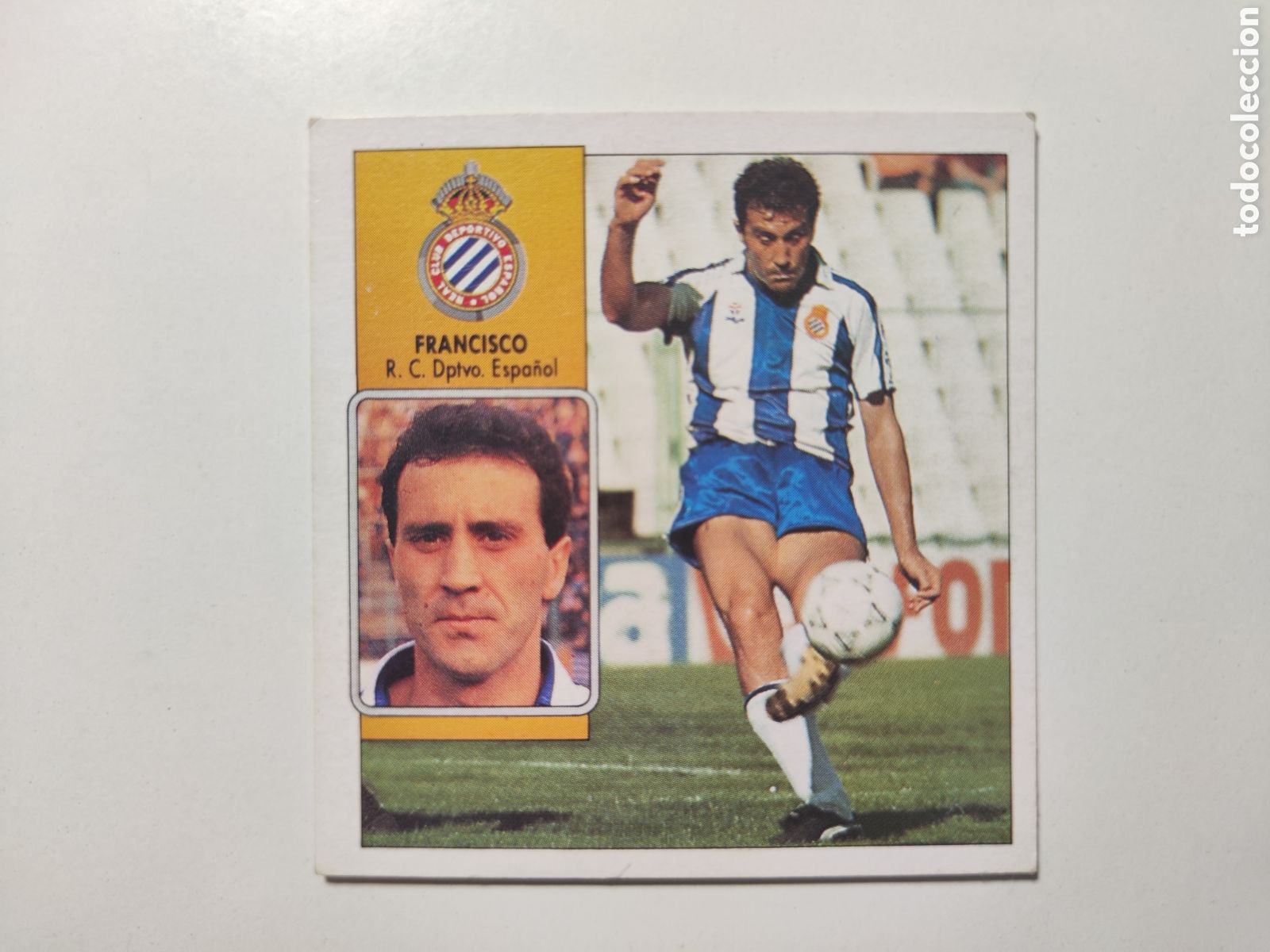 Cromos de f&uacute;tbol: Este 92 93 lev&iacute;simo despegado Espa&ntilde;ol Francisco - Foto 1