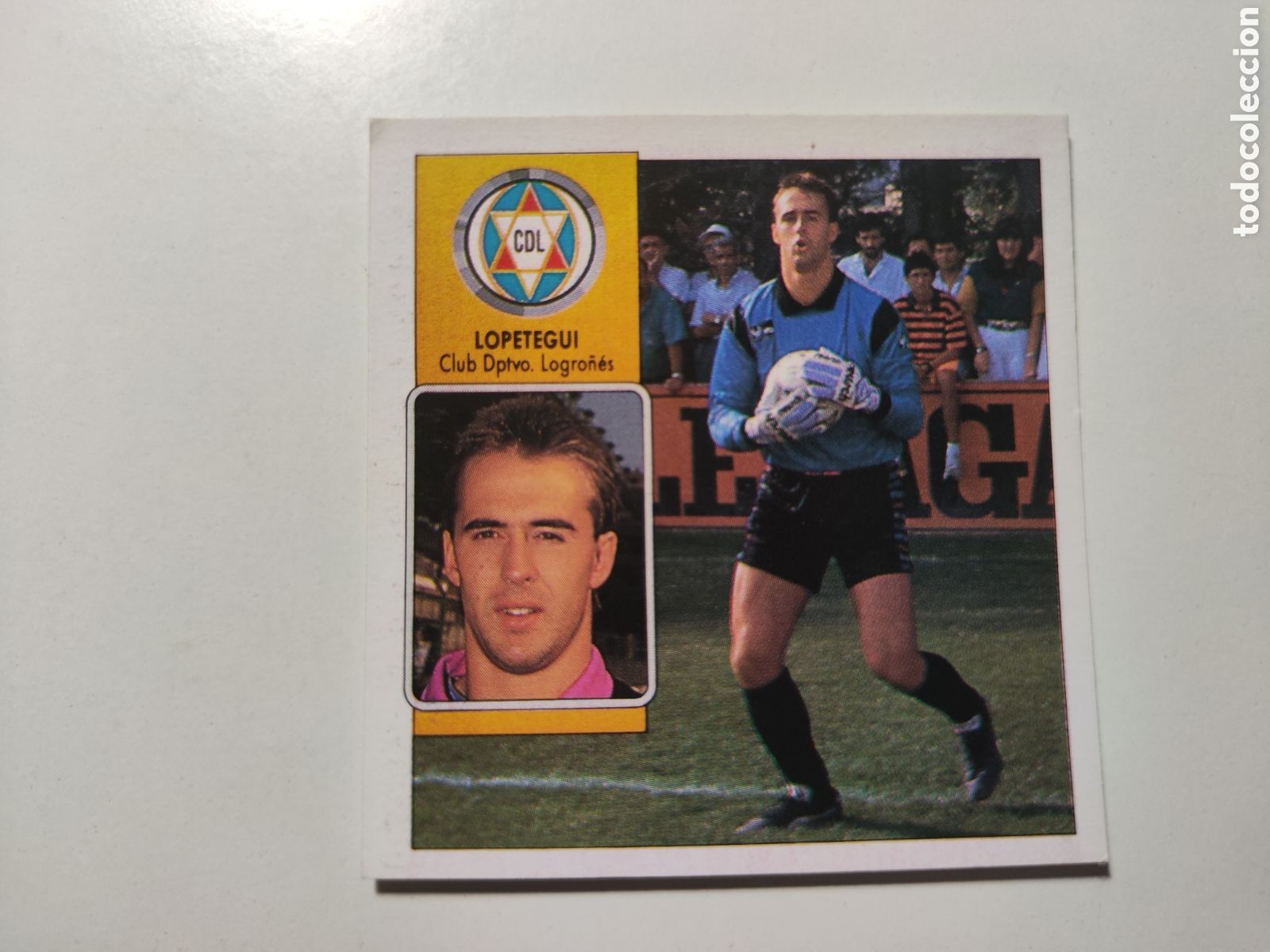 Cromos de f&uacute;tbol: Este 92 93 lev&iacute;simo despegado Logro&ntilde;&eacute;s Lopetegui - Foto 1