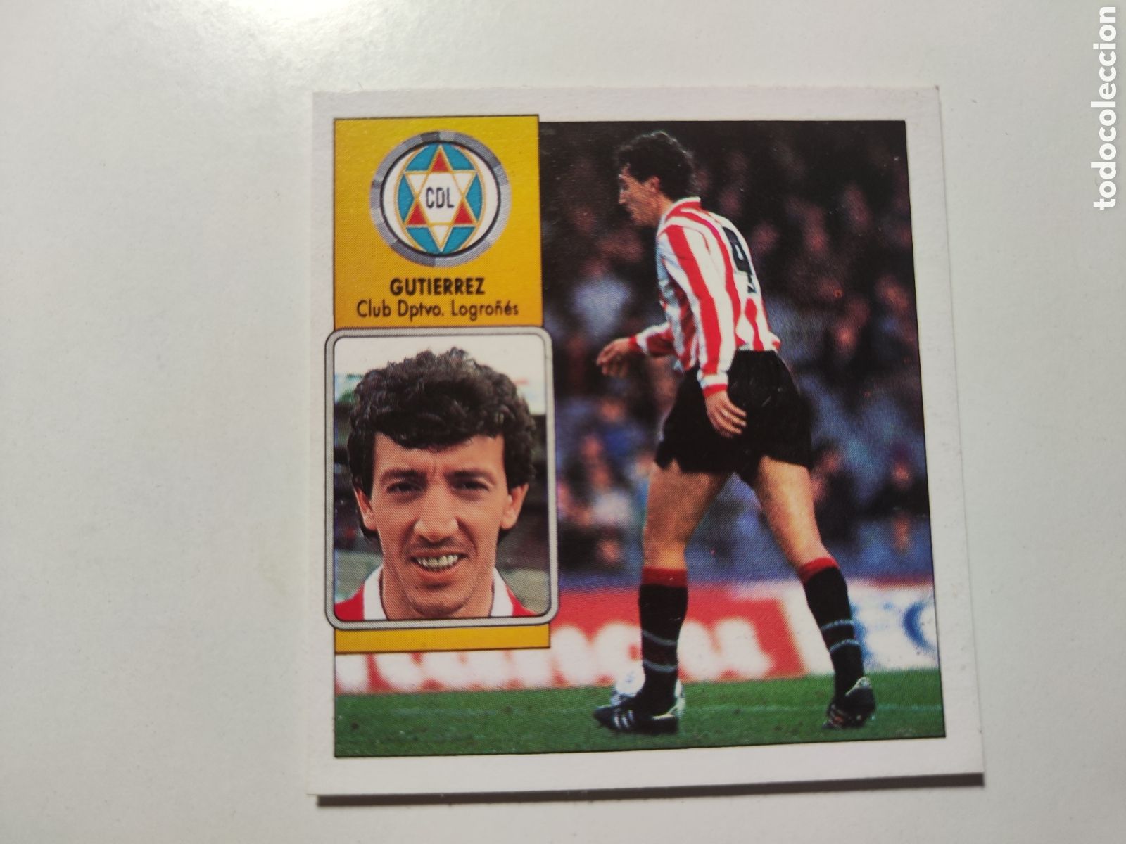 Cromos de f&uacute;tbol: Este 92 93 lev&iacute;simo despegado Logro&ntilde;&eacute;s Nelson Guti&eacute;rrez - Foto 1