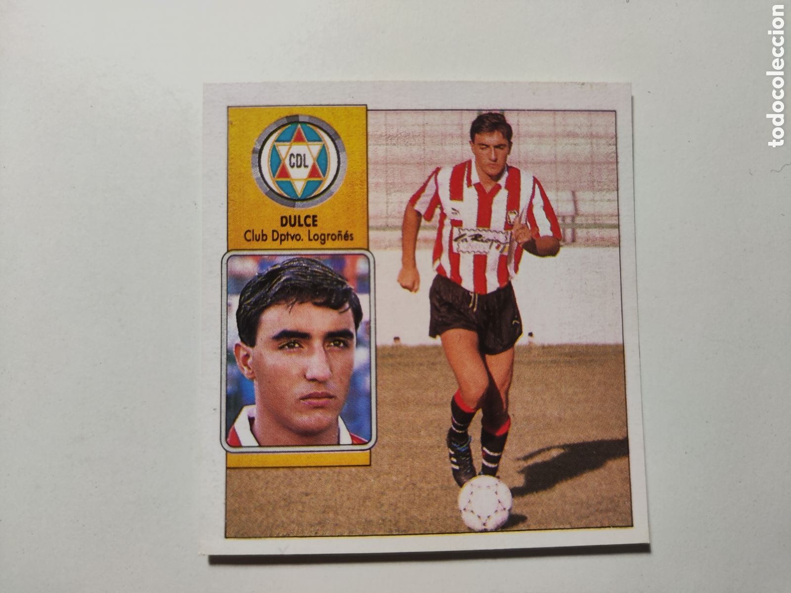 Cromos de f&uacute;tbol: Este 92 93 lev&iacute;simo despegado Logro&ntilde;&eacute;s Dulce - Foto 1
