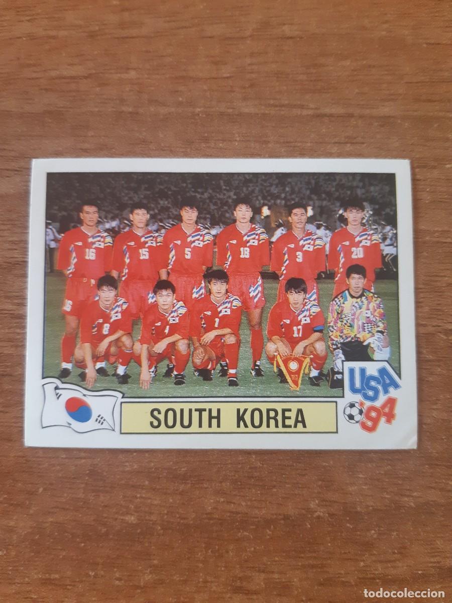 Cromos de Futebol: N&deg;219 Alineaci&oacute;n South Korea (Corea del Sur) Mundial USA 94 PANINI. Nunca pegado