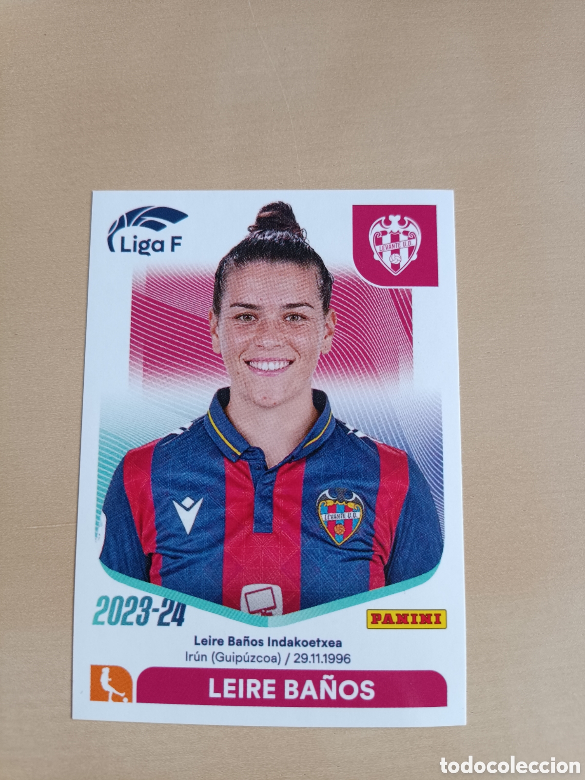 Fu&szlig;ball-Sticker: CROMO LEIRE BA&Ntilde;OS LEVANTE LIGA F FEMENINA 2023 2024 23 24 174