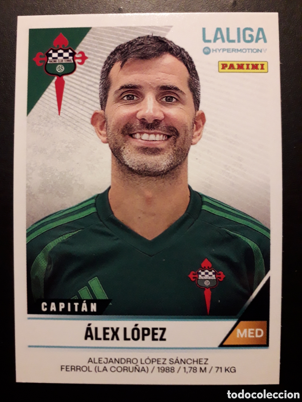 Fu&szlig;ball-Sticker: &Aacute;LEX L&Oacute;PEZ FERROL N&deg; 222 LALIGA HYPERMOTION 24 25 2024 2025 PANINI SIN PEGAR PEDIDO M&Iacute;NIMO 3&euro;