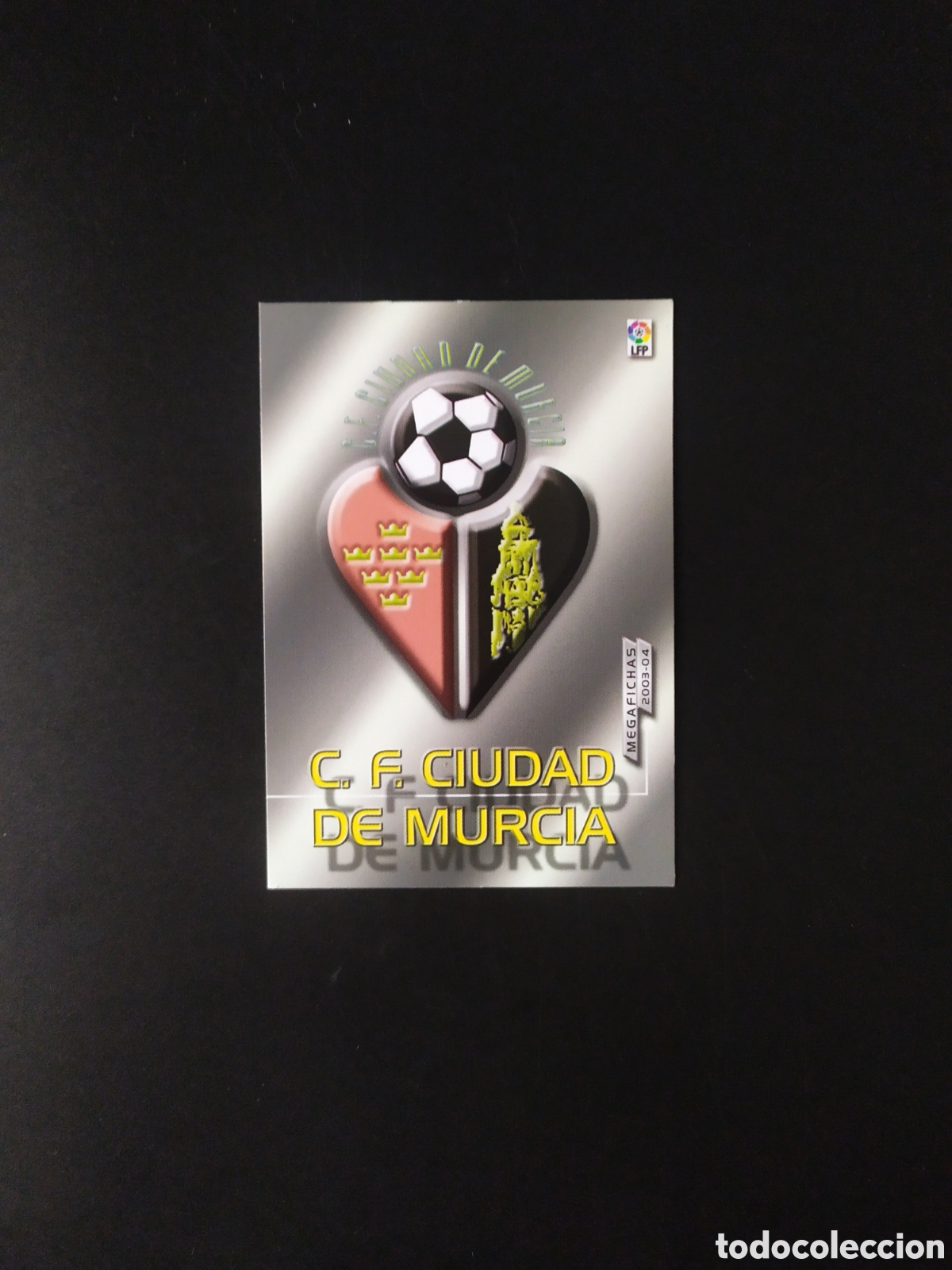 Figurine di Calcio: Megafichas 2003 2004 03 04 panini escudo 2&ordf; Divisi&oacute;n n&deg; 410 Ciudad de Murcia megacracks