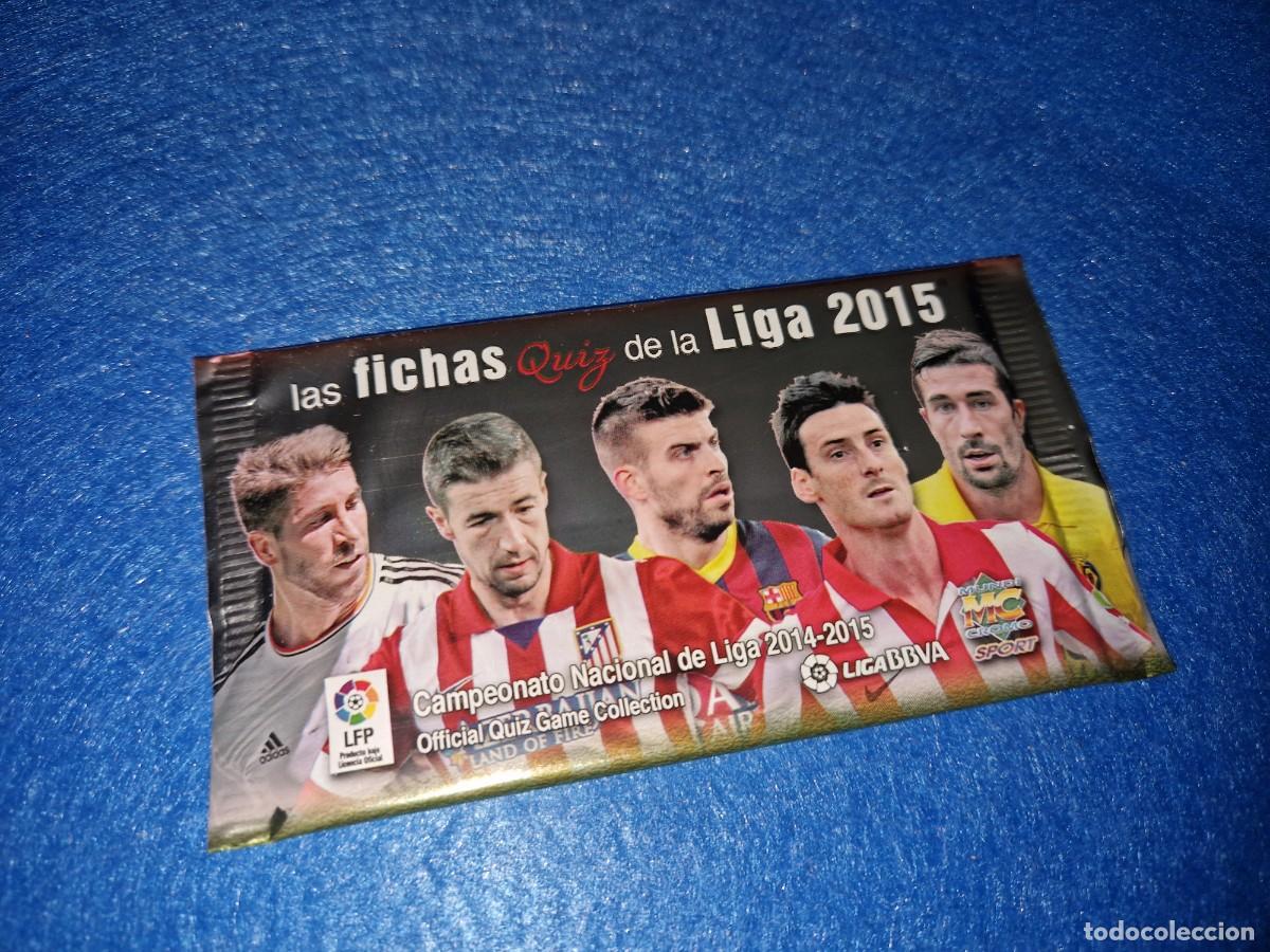 Cromos de Futebol: SOBRE DE CROMOS DE F&Uacute;TBOL SIN ABRIR DE LAS FICHAS DE LA LIGA 2015 DE MUNDICROMO