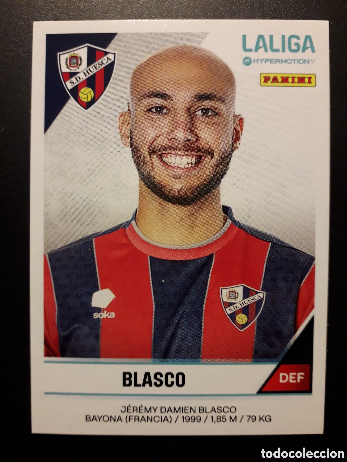 Cromos de F&uacute;tbol: BLASCO HUESCA N&deg; 257 LALIGA HYPERMOTION 24 25 2024 2025 PANINI SIN PEGAR PEDIDO M&Iacute;NIMO 3&euro;