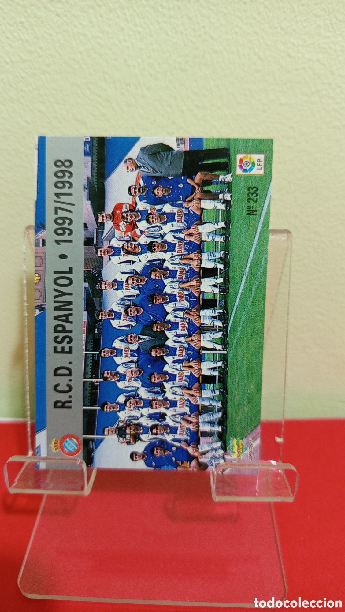 Cromos de F&uacute;tbol: ❇️ CROMO TRADING CARD PLANTILLA ESPA&Ntilde;OL 233 1997 1998 97 98 FICHAS LIGA MUNDICROMO SPORT ❇️