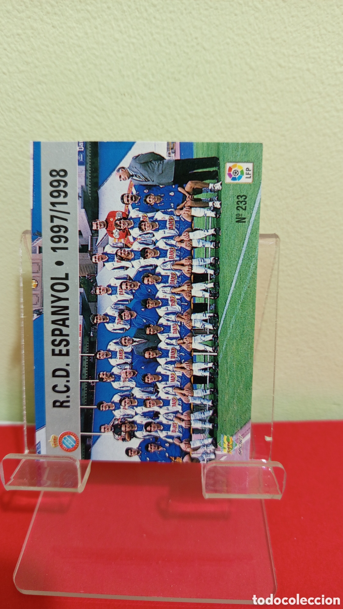 Cromos de F&uacute;tbol: ❇️ CROMO TRADING CARD PLANTILLA ESPA&Ntilde;OL 233 1997 1998 97 98 FICHAS LIGA MUNDICROMO SPORT ❇️