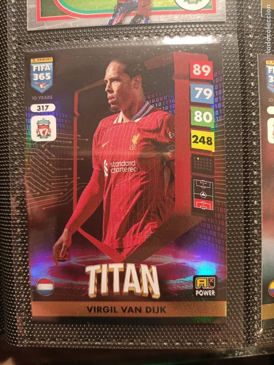 Figurine di Calcio: 317 VIRGIL VAN DIJK LIVERPOOL TITAN ⚽ PANINI FIFA 365 2024 2025 24 25 ⚽