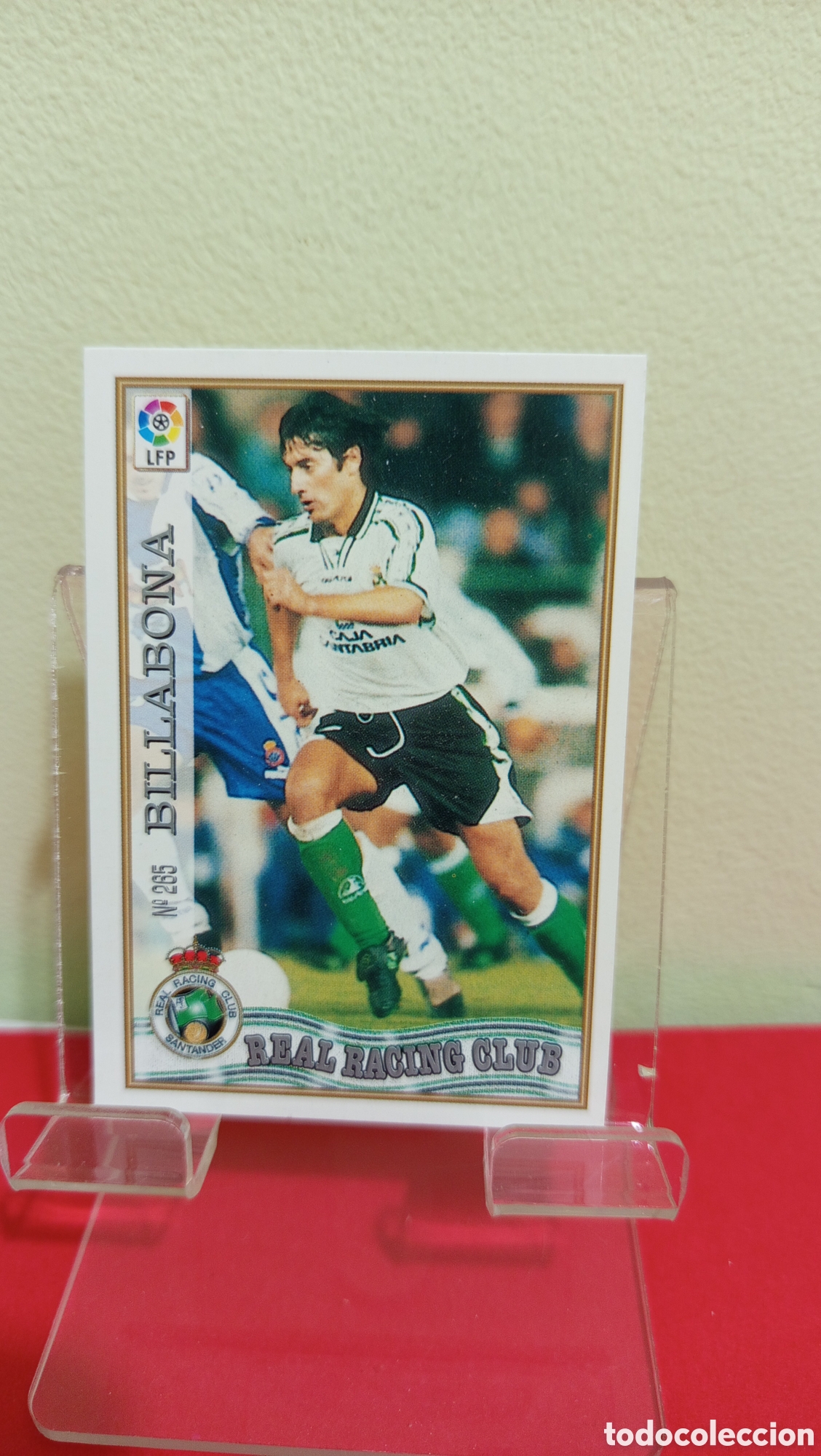 Cromos de F&uacute;tbol: ❇️ CROMO TRADING CARD BILLABONA RACING DE SANTANDER 265 1997 1998 97 98 FICHAS LIGA MUNDICROMO ❇️