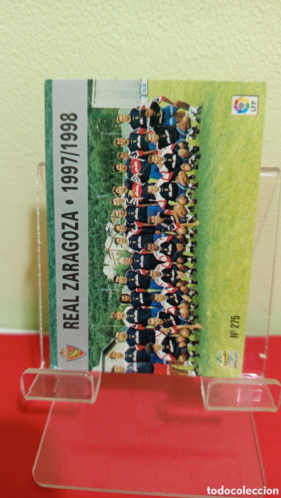 Cromos de F&uacute;tbol: ❇️ CROMO TRADING CARD PLANTILLA REAL ZARAGOZA 275 1997 1998 97 98 FICHAS LIGA MUNDICROMO SPORT ❇️