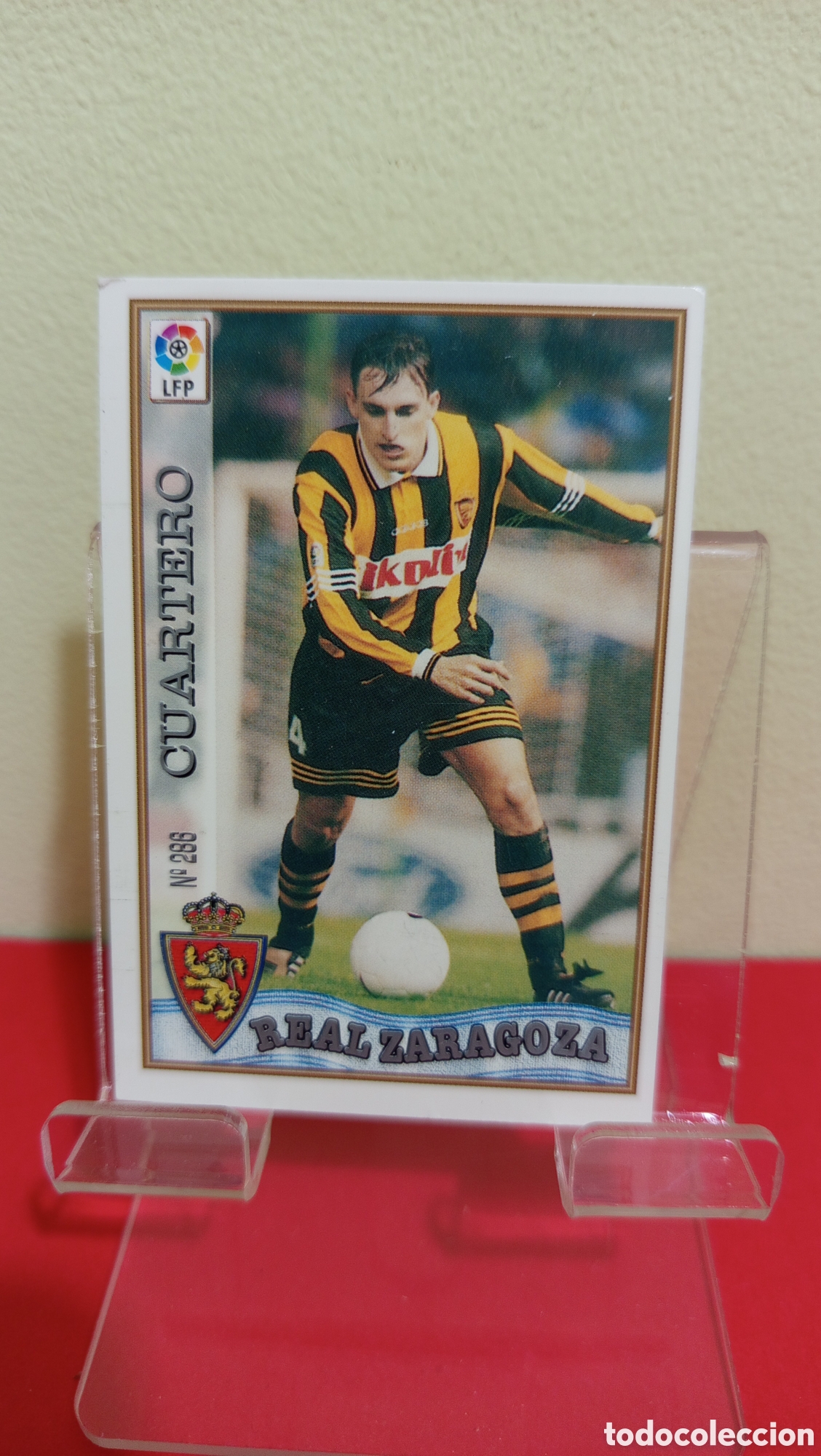 Cromos de F&uacute;tbol: ❇️ CROMO TRADING CARD CUARTERO REAL ZARAGOZA 286 1997 1998 97 98 FICHAS LIGA MUNDICROMO SPORT ❇️