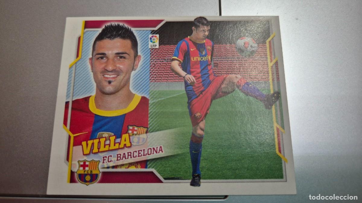 Fu&szlig;ball-Sticker: LOTE PANINI EDICIONES ESTE 2010 2011 ULTIMOS FICHAJES NUMERO 1 IMAGEN BALON EN ALTO VILLA SIN PEGAR