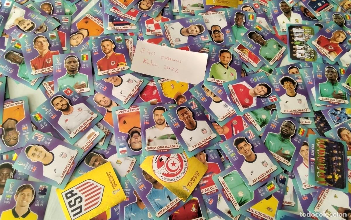 Football Stickers: LOTE DE APROX 240 CROMOS MUNDIAL DE QATAR 2022