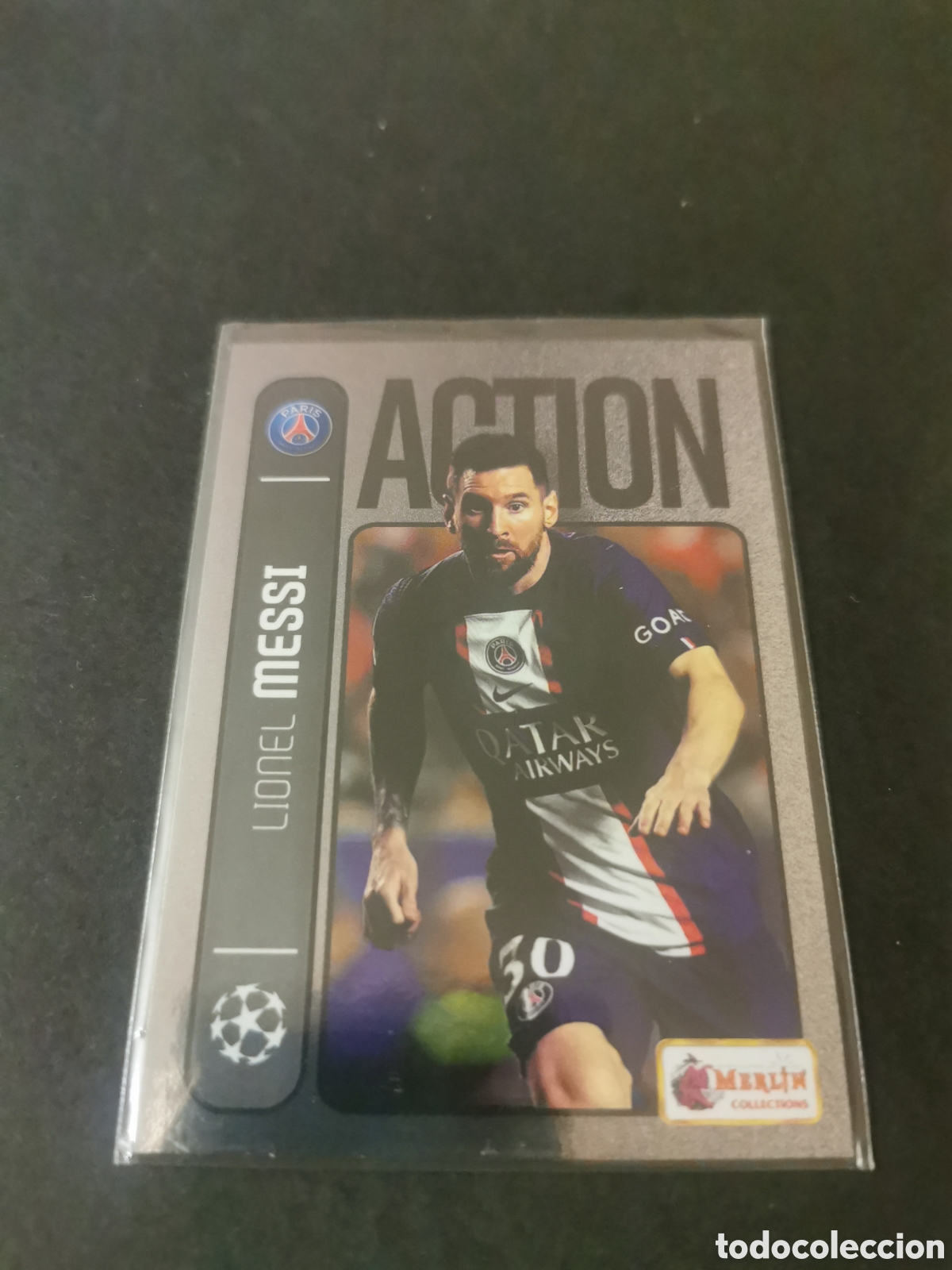 Cromos de f&uacute;tbol: MERLIN ACTION #147 MESSI PSG - Foto 1