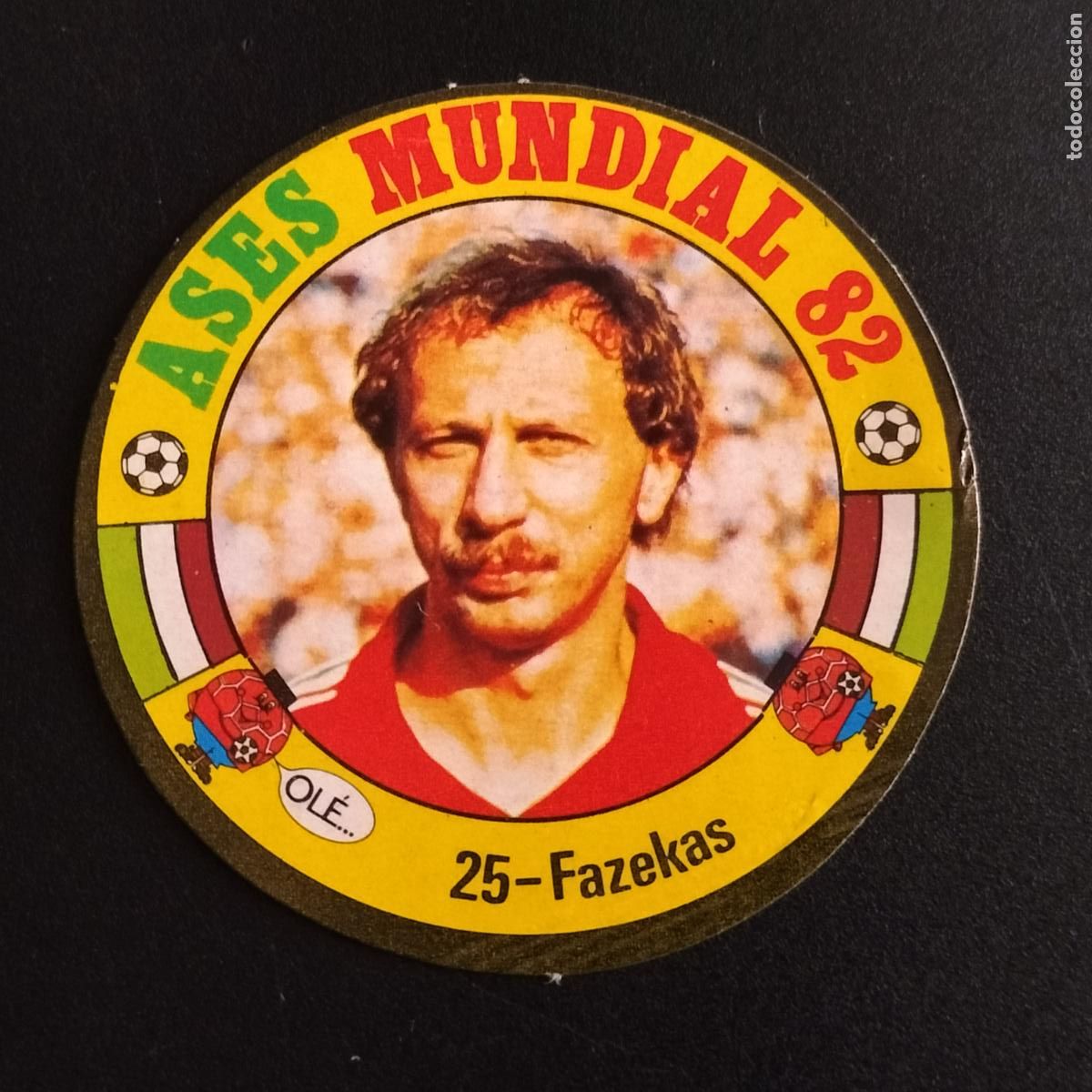 Cromos de f&uacute;tbol: 25 FAZEKAS HUNGRIA CROMOS REYAUCA ASES DEL MUNDIAL DE FUTBOL ESPA&Ntilde;A 82 1982