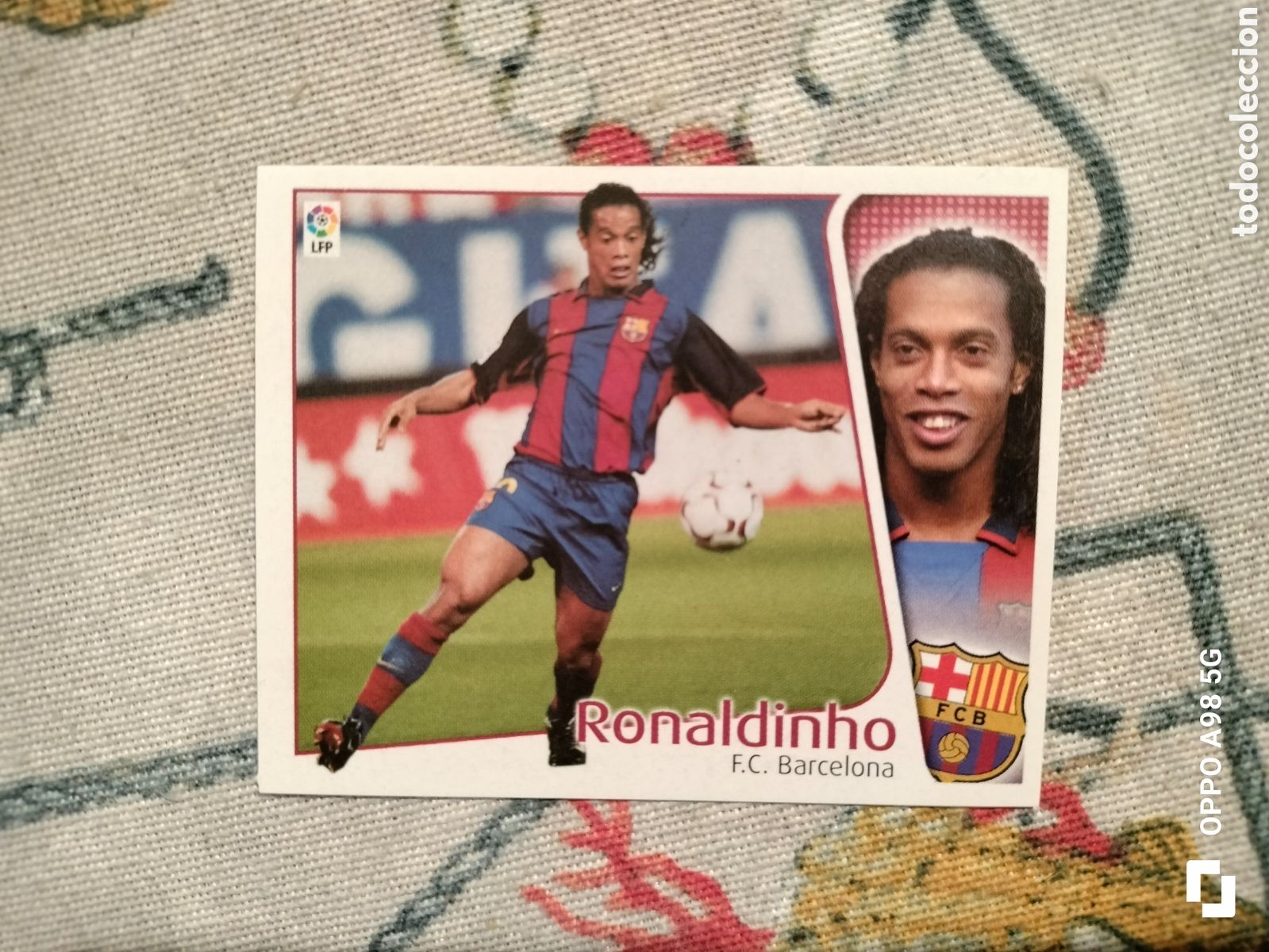 Cromos de F&uacute;tbol: Cromo Ronaldinho liga este 04 05 2004 2005
