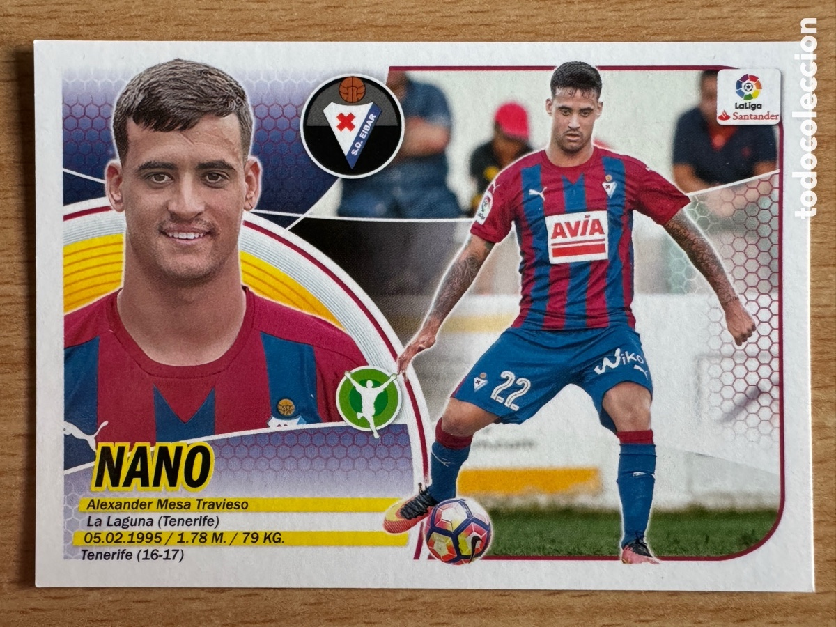 Cromos de f&uacute;tbol: Nano &Eacute;ibar Liga Este 2016/17 - Foto 1