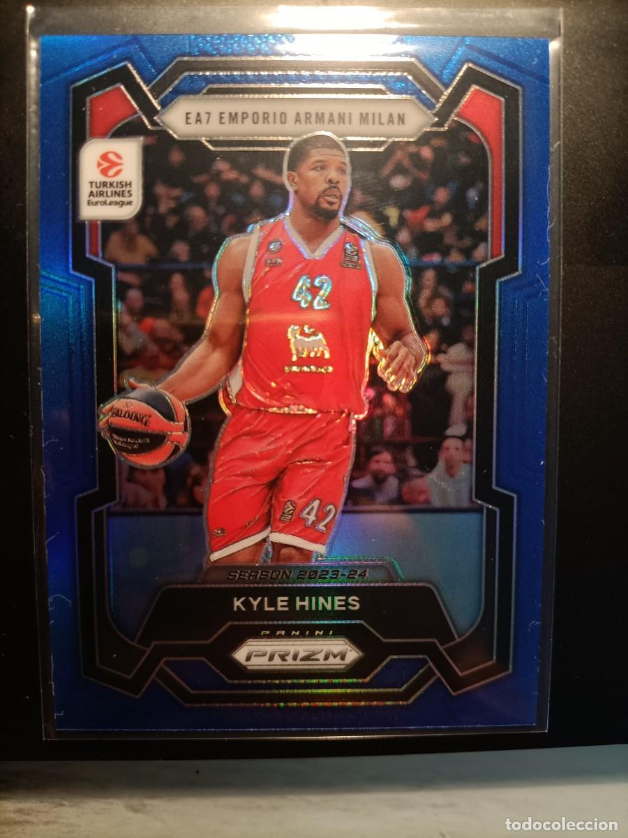 Cromos de f&uacute;tbol: 2023-24 Panini Euroliga Prizm Kyle Hines Blue Prizm /199 Armani Milano
