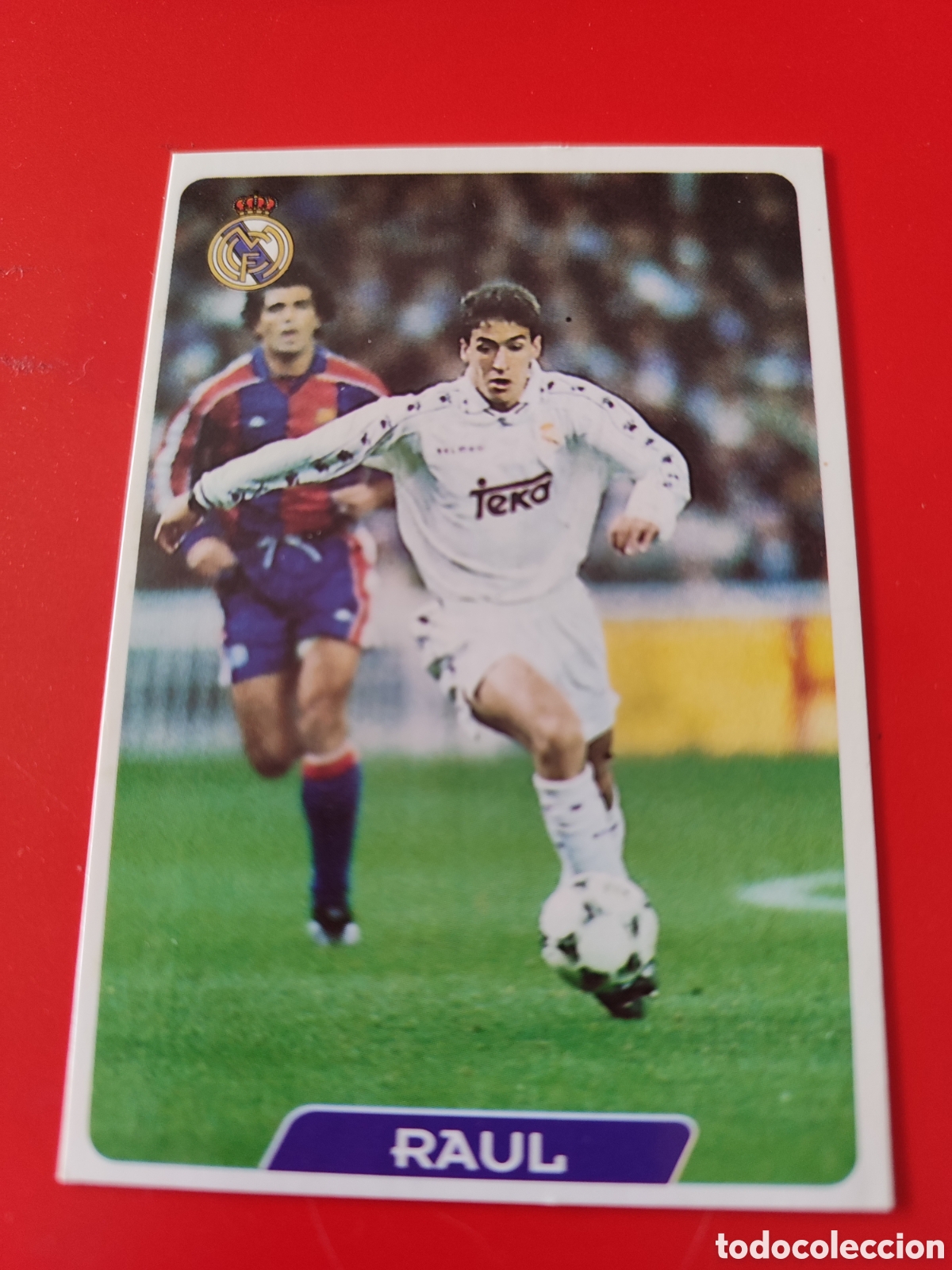 Cromos de f&uacute;tbol: Ra&uacute;l Rookie 2&deg; a&ntilde;o Mundicromo 95-96