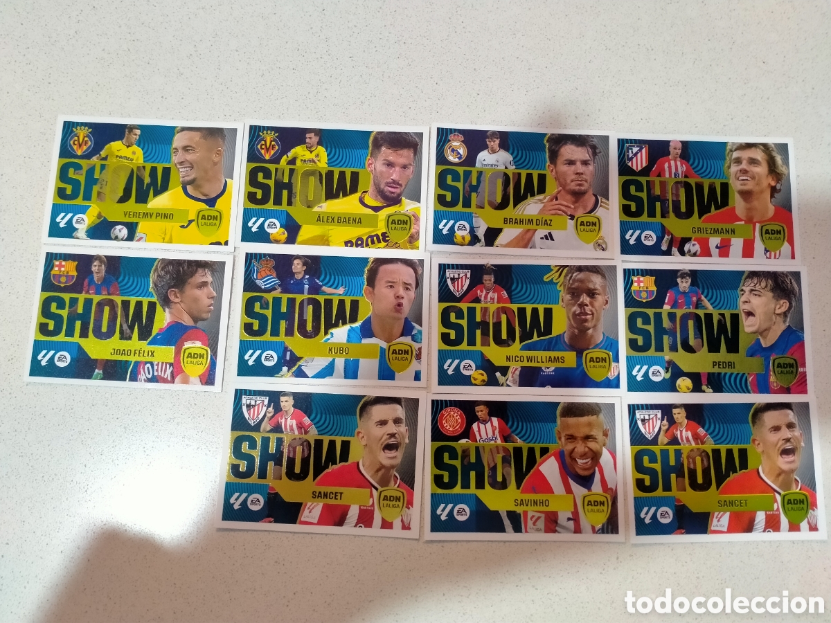 Fu&szlig;ball-Sticker: 218 cromos futbol liga este 24-25. De todas las ediciones. Muchos 3 y 4 edicion