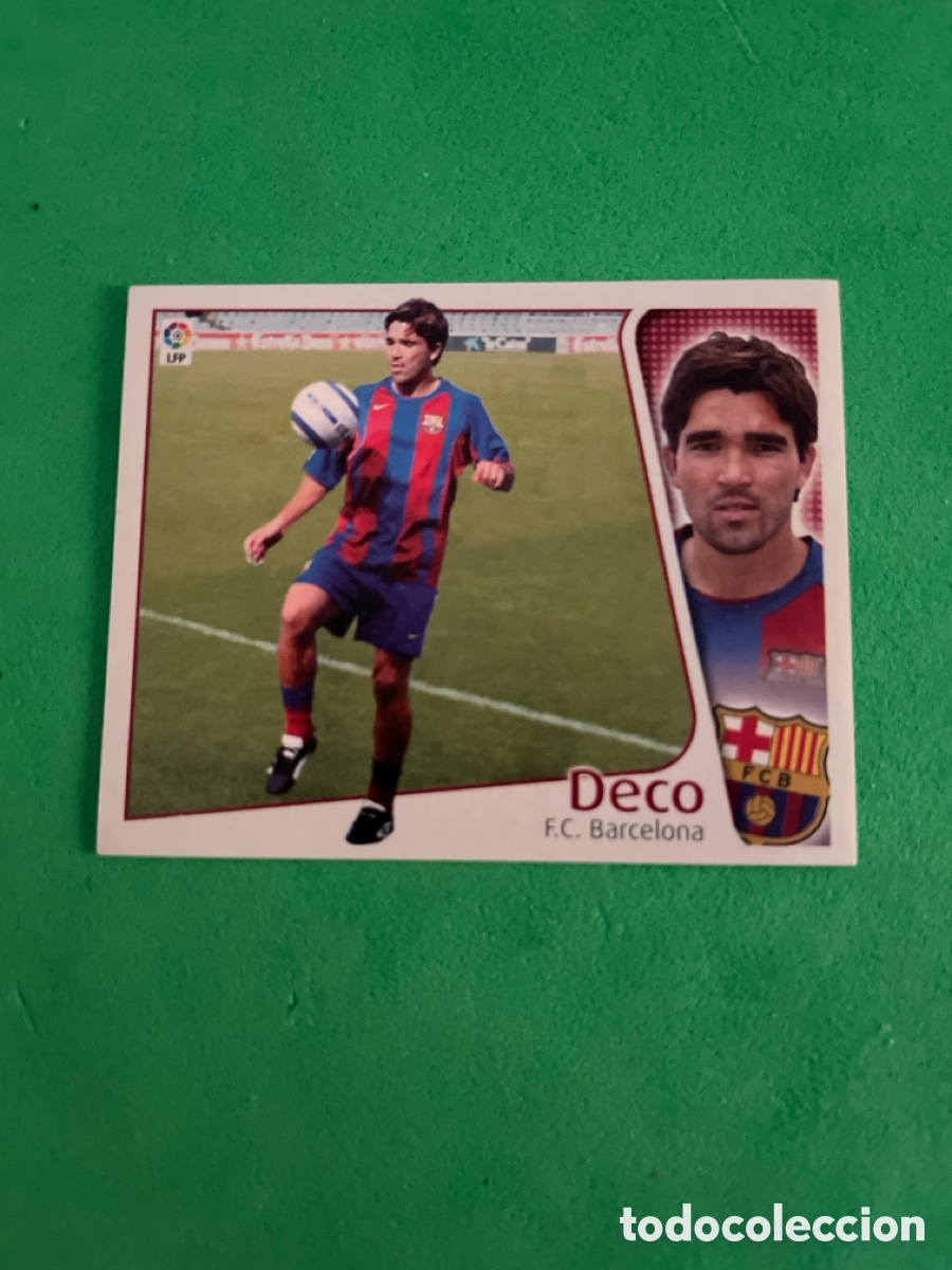 Cromos de f&uacute;tbol: DECO FICHAJE 3 BARCELONA EDICIONES ESTE 04 05 2004 2005 NUEVO SIN PEGAR CROMO FUTBOL