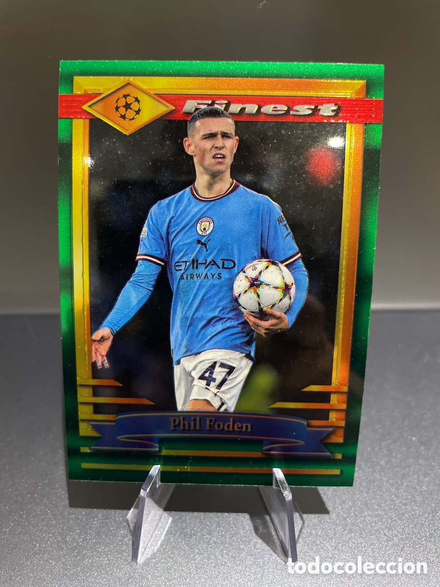 Fu&szlig;ball-Sticker: Phil Foden 47 Topps Finest Flashbacks UCL 2022-23 Manchester City