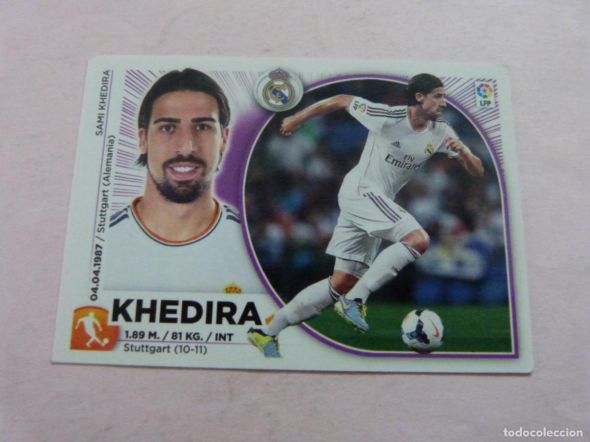Cromos de F&uacute;tbol: CROMO FUTBOL KHEDIRA REAL MADRID C.F. SIN PEGAR N&ordm; 10 LIGA ESTE 2014-2015/14-15
