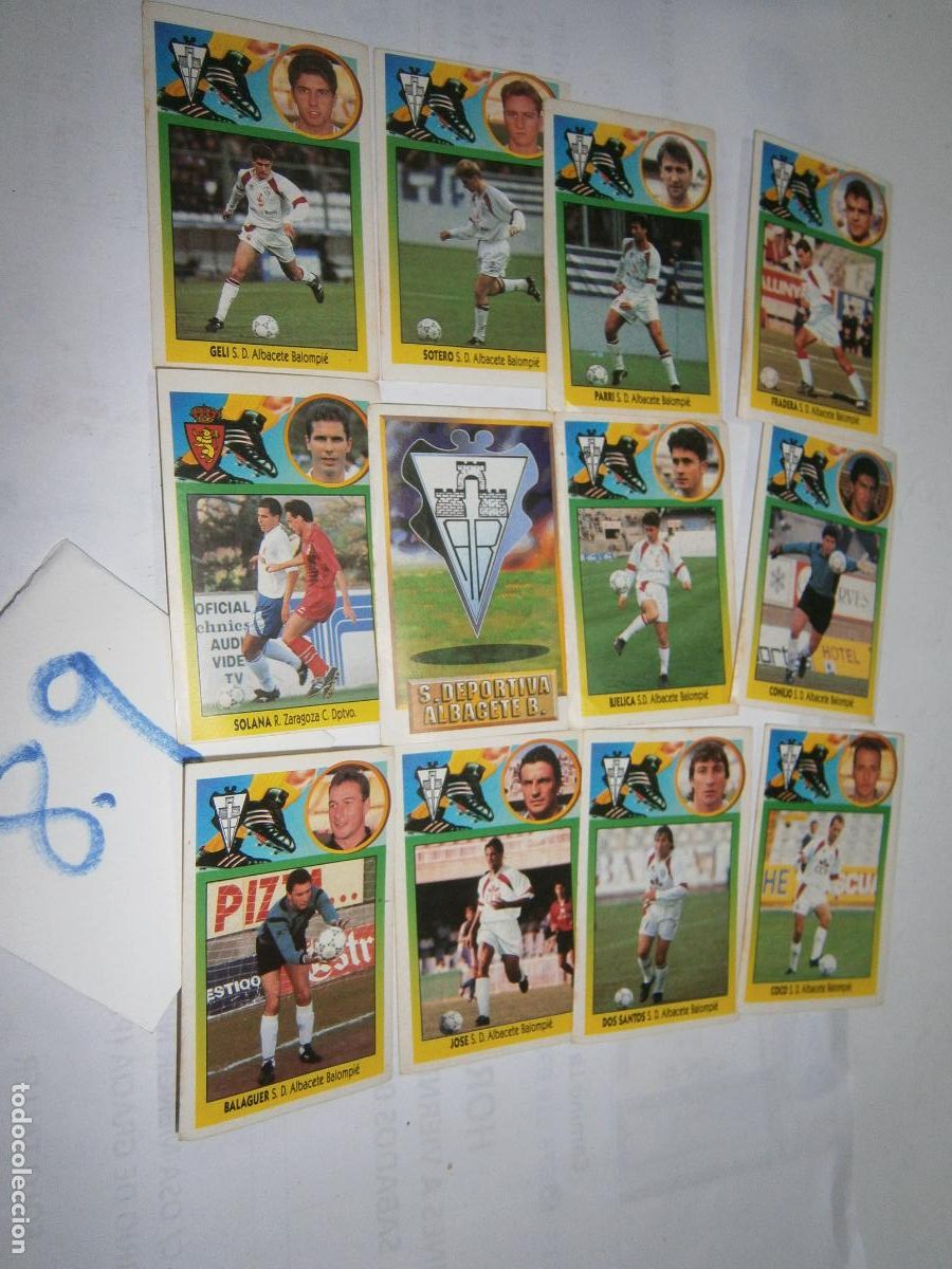 Cromos de F&uacute;tbol: ANTIGUO LOTE DE CROMOS DE FUTBOL EDICIONES ESTE LIGA 93-94