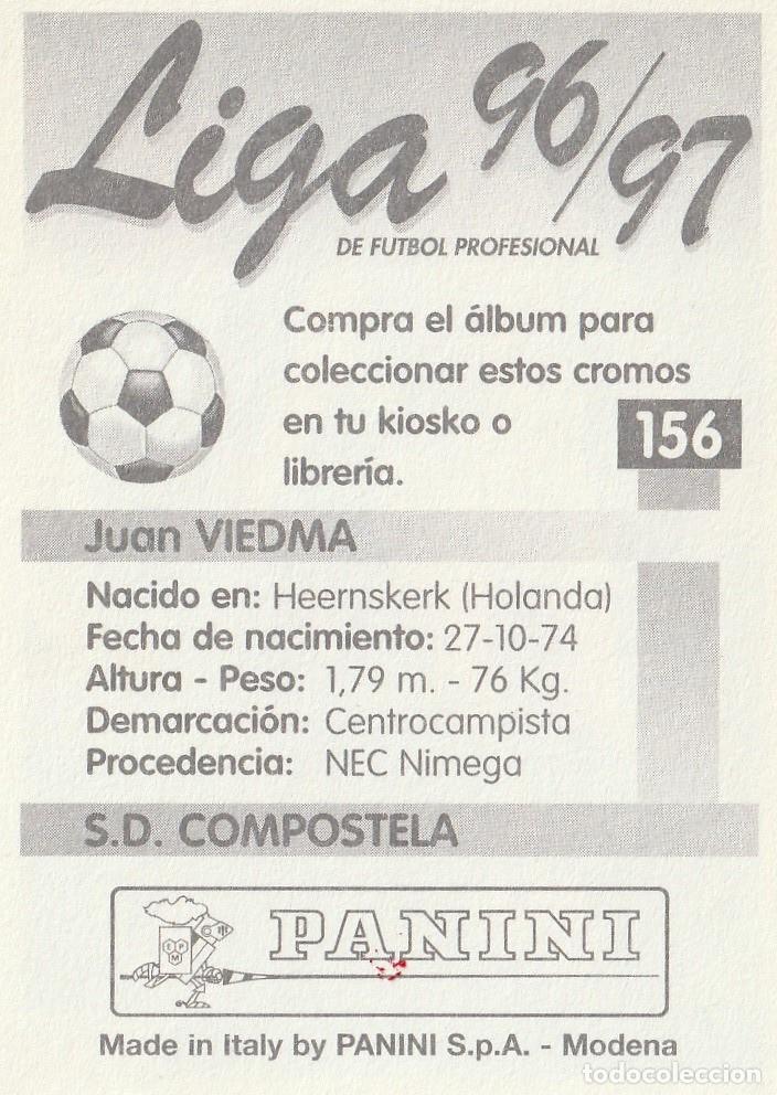 Cromos de f&uacute;tbol: PANINI 96-97. VIEDMA. PRIMERA VERSI&Oacute;N. SIN PEGAR. - Foto 2