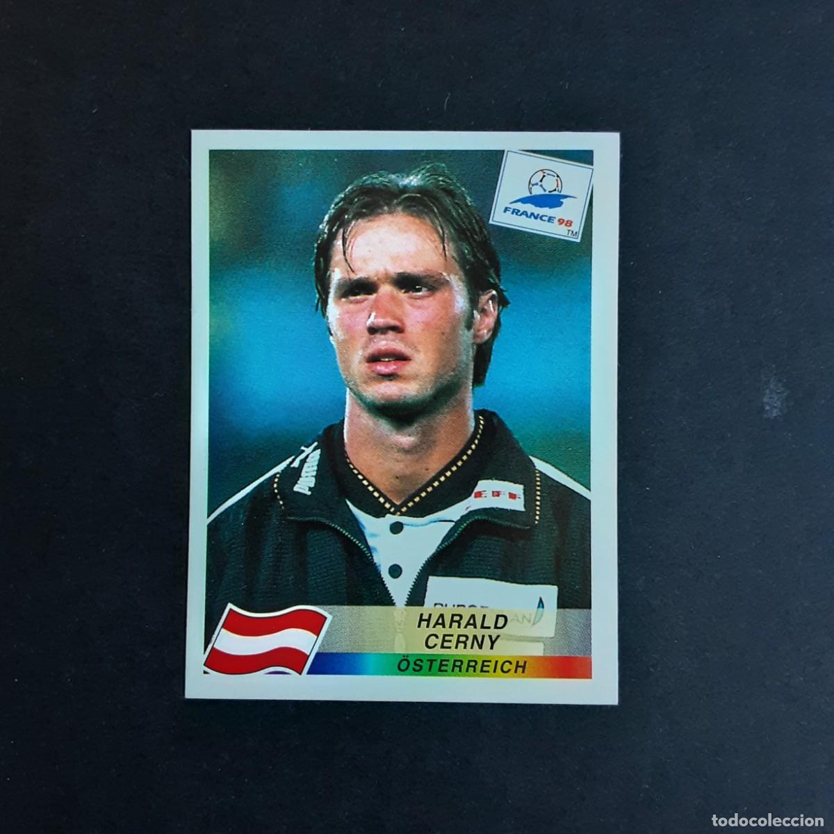 Cromos de Futebol: CROMO FUTBOL MUNDIAL FRANCIA 98 EDITORIAL PANINI 150.CERNY-AUSTRIA-NUNCA PEGADO