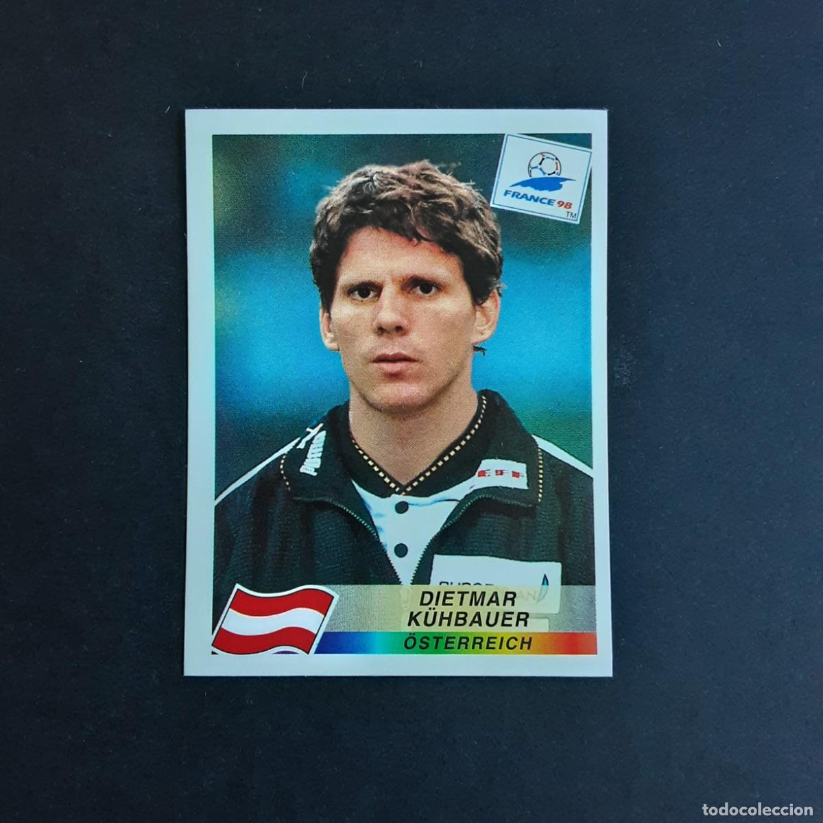 Cartes &agrave; collectionner de Football: CROMO FUTBOL MUNDIAL FRANCIA 98 EDITORIAL PANINI 147.KUHBAUER-AUSTRIA-NUNCA PEGADO