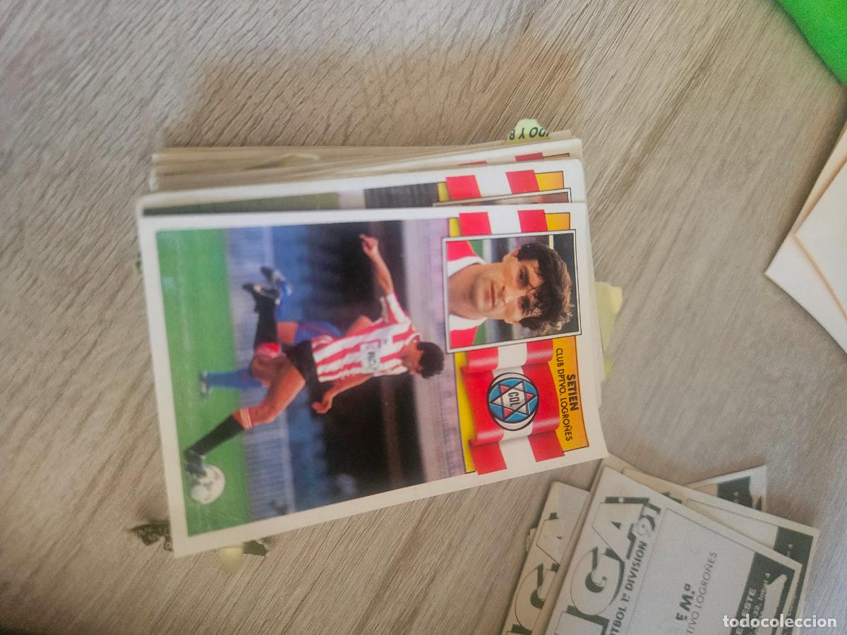 Cromos de f&uacute;tbol: setien logro&ntilde;es este 1990 1991 90 91 despegado - Foto 1