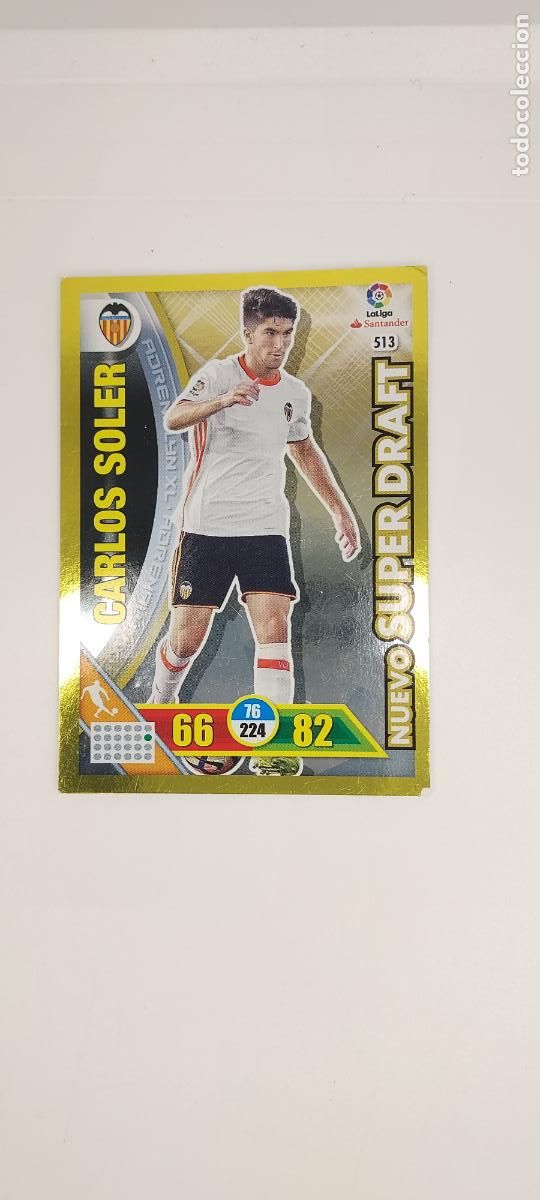 Cromos de f&uacute;tbol: ADRENALYN PANINI 2016 17 SUPER DRAFT CARLOS SOLER