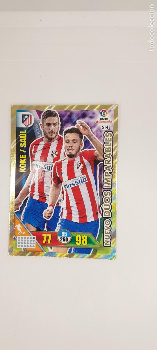 Football Stickers: ADRENALYN PANINI 2016 17 DUOS IMPARABLES KOKE SA&Uacute;L