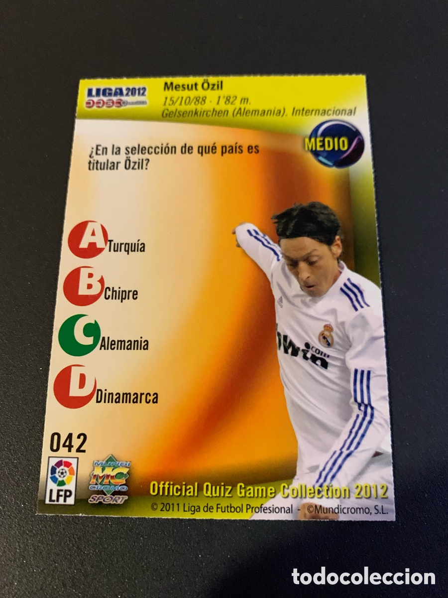Cromos de f&uacute;tbol: Mundicromo 2012. 042. OZIL - Foto 2