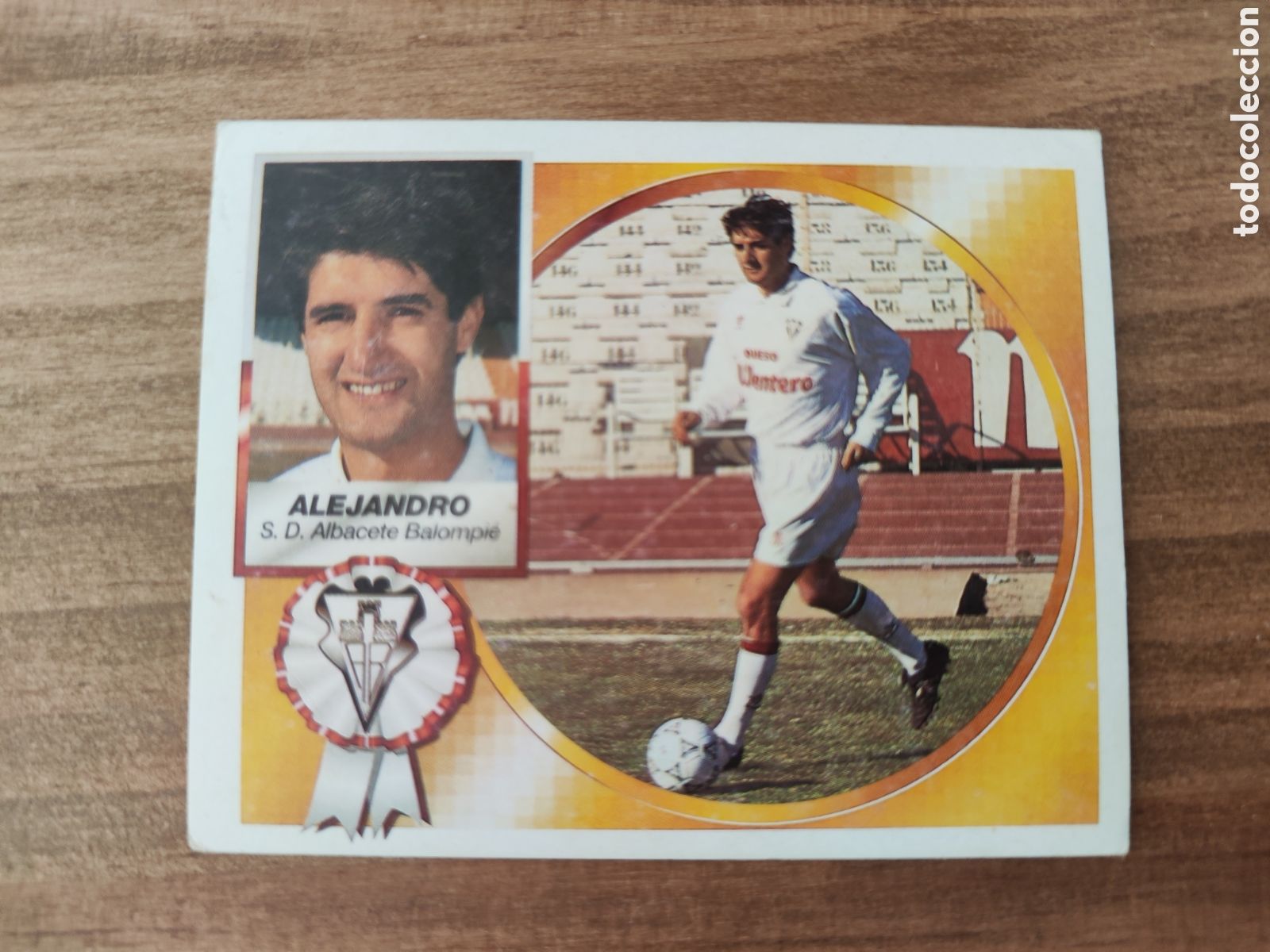 Cromos de f&uacute;tbol: Este 94 95 sin pegar Albacete Alejandro - Foto 1