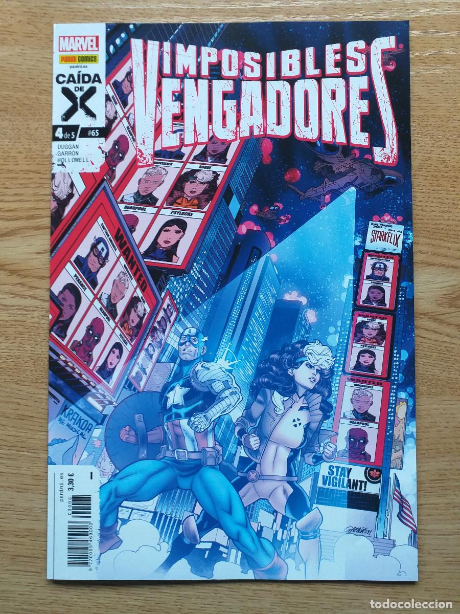 Cromos de f&uacute;tbol: IMPOSIBLES VENGADORES - N&ordm; 65 - Ca&iacute;da de X 4 DE 5 - PANINI