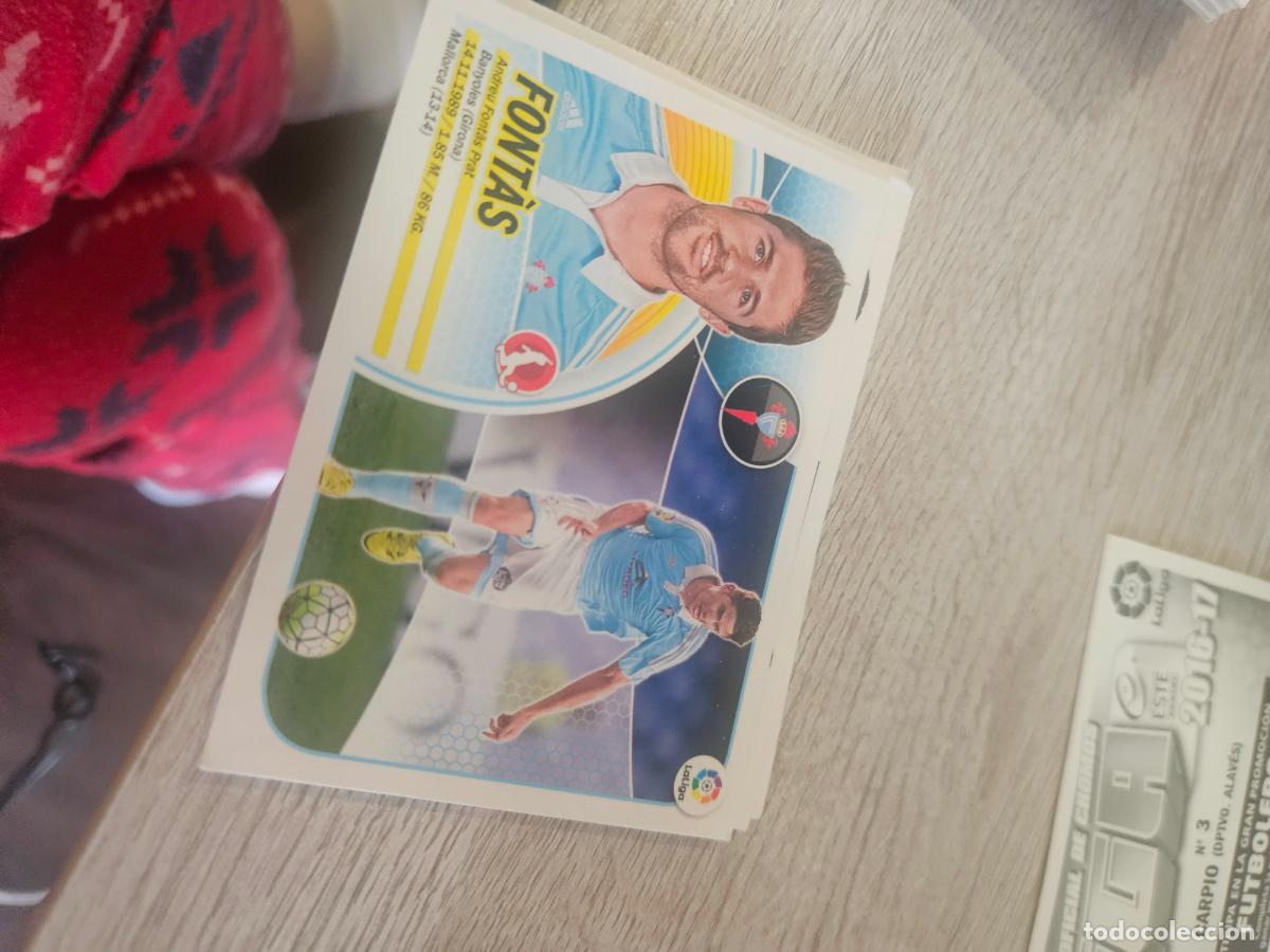 Cromos de f&uacute;tbol: fontas celta este 2016 2017 16 17 sin pegar - Foto 1